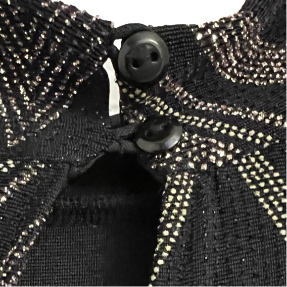 Enfocus Studio Women’s Black, Silver, and Lilac Shimmering Dress Size 6 - Picture 5 of 7